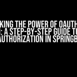 Unlocking the Power of OAuth 2.0 in Postman: A Step-by-Step Guide to Setting up Authorization in SpringBoot